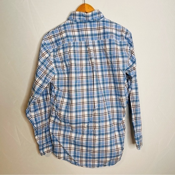 Texas Standard Plaid Button Up Long Sleeve Shirt. Made in Texas! Size Medium. - Picture 4 of 11
